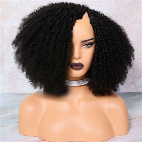 v part curly wig|kinky glueless human hair wigs.